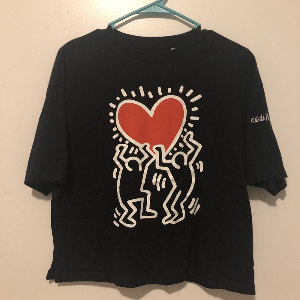 Uniqlo x Keith Hairing Black Graphic tee